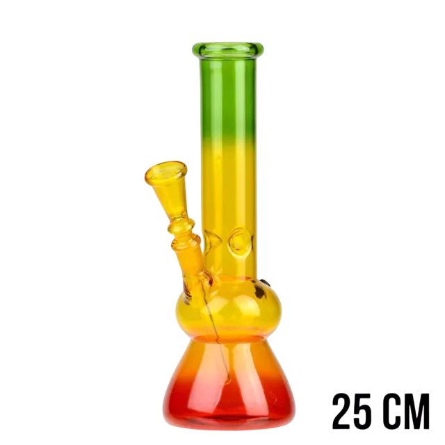 BANG EN VERRE RASTA BUBBLE BEAKER 25CM