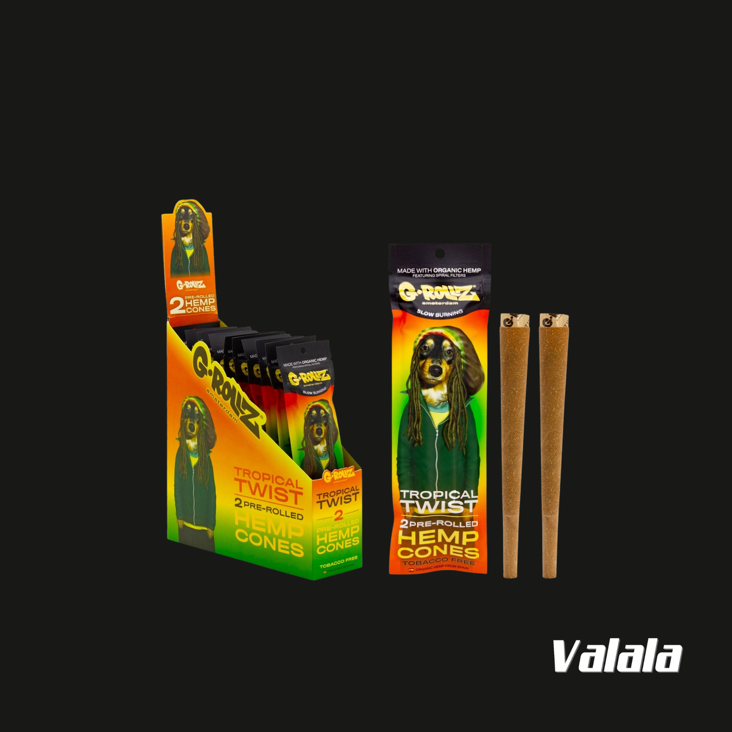 Cônes G-Rollz Tropical Twist (Pack de 2)