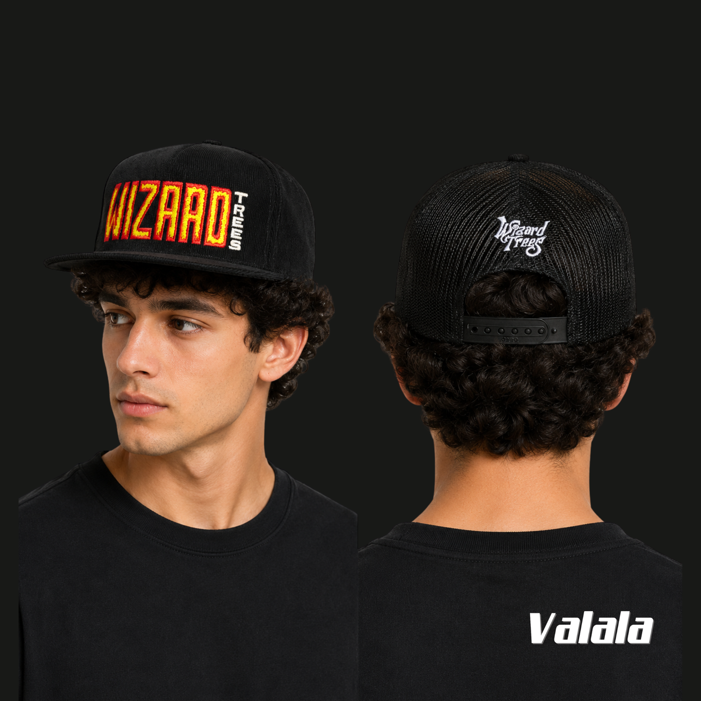 Casquette Wizard Trees Static Corduroy – Velours Côtelé Brodé