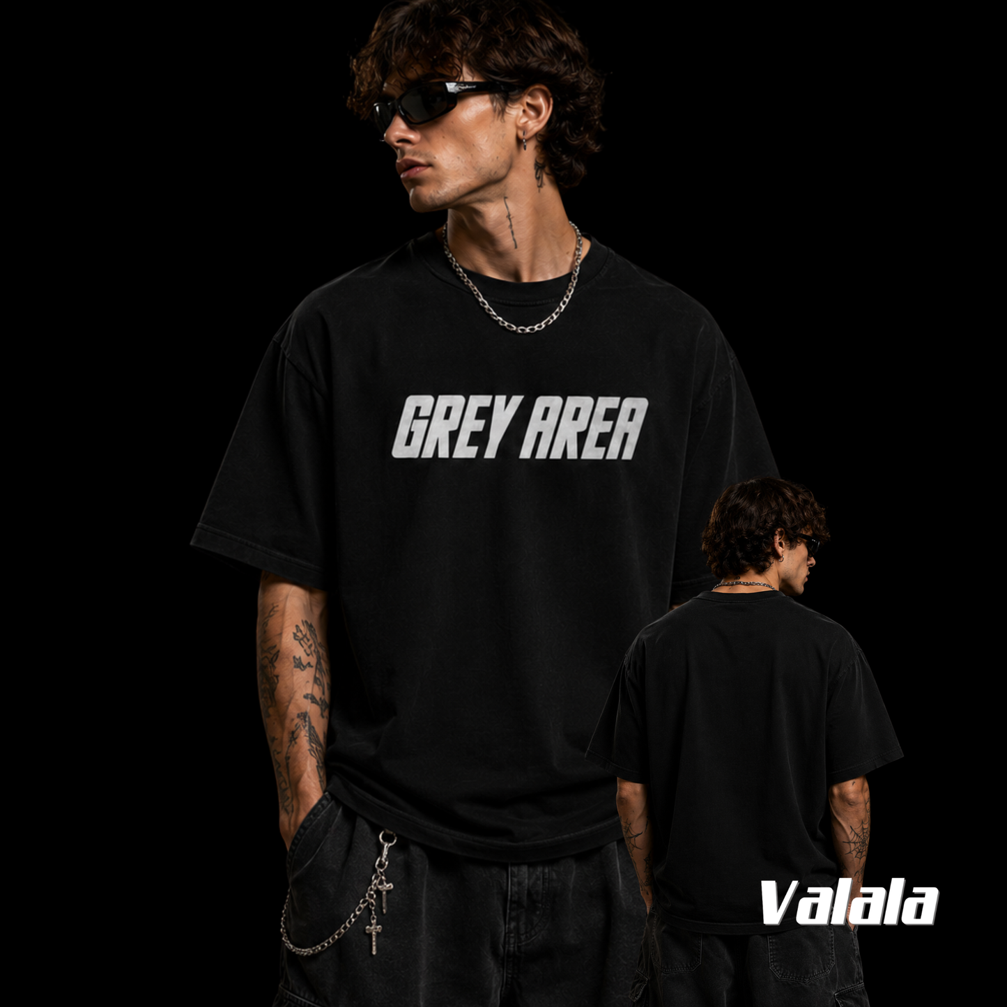 T-shirt Grey Area Amsterdam Noir