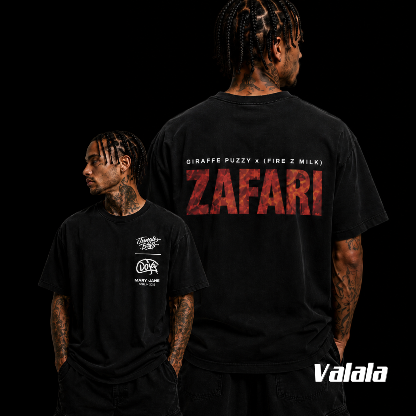 T-shirt Doja x Jungle Boyz ZAFARI Berlin 2026 - Édition Limitée