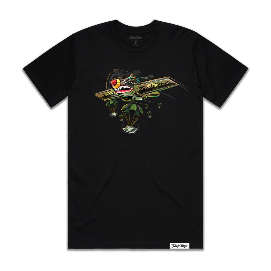 DROP PACKS TEE (BLACK)