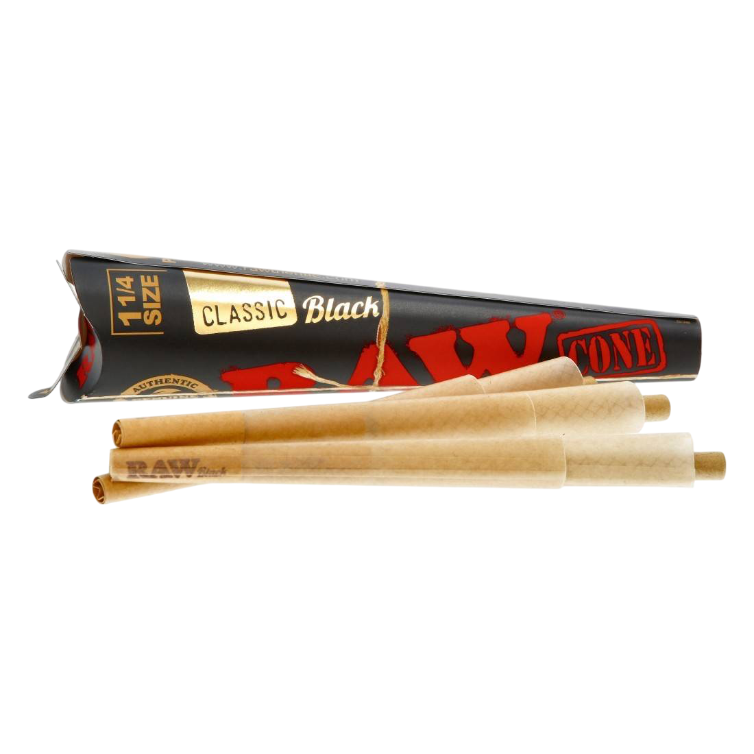 CONE RAW BLACK 8CM PAR 6