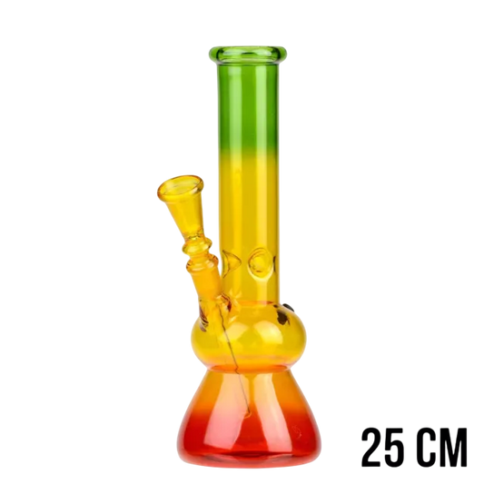 BANG EN VERRE RASTA BUBBLE BEAKER 25CM