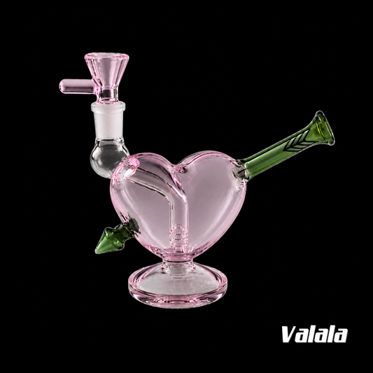 Bang Black Leaf Pink Heart