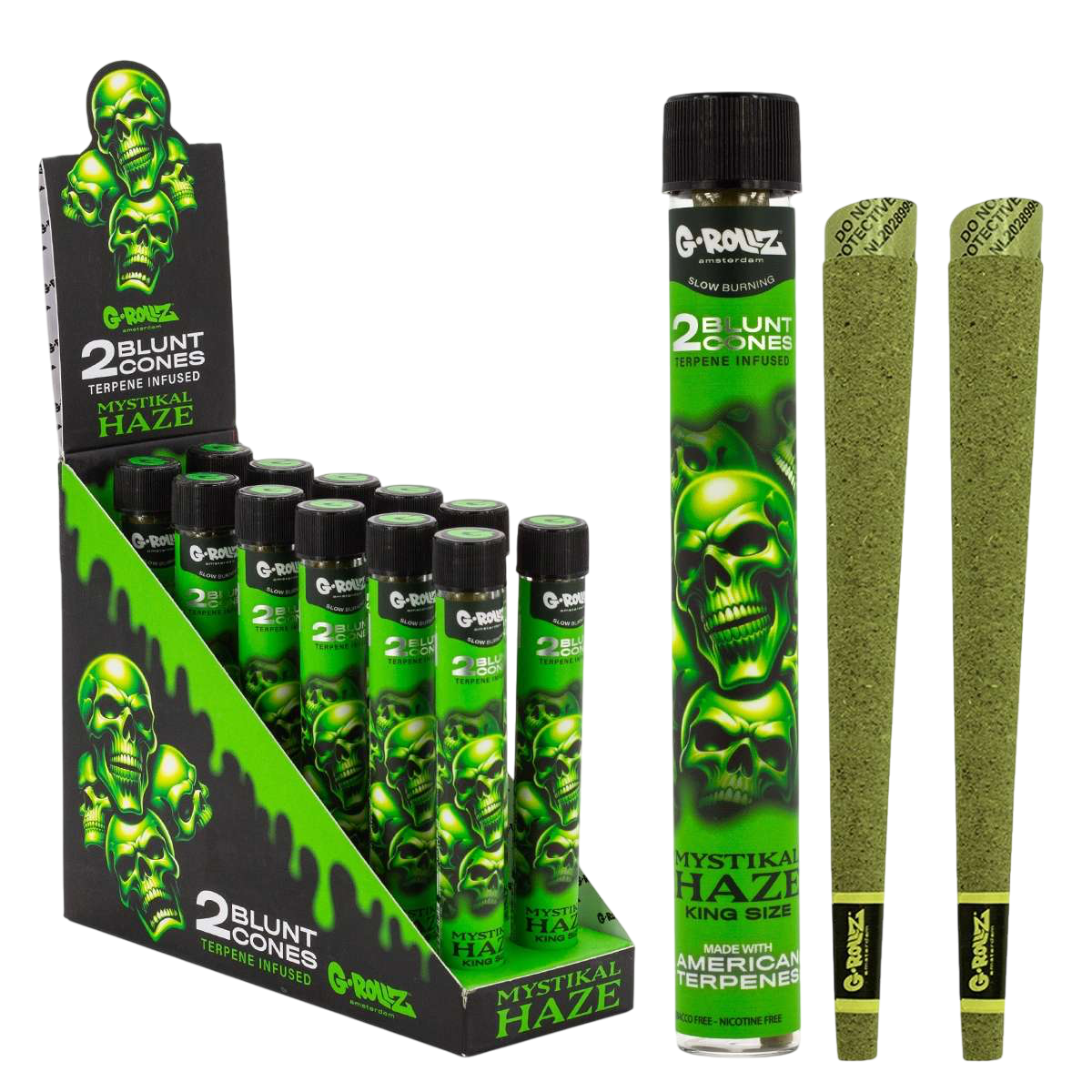 G-Rollz | 'Mystikal Haze' Terpene Infused Cones x2