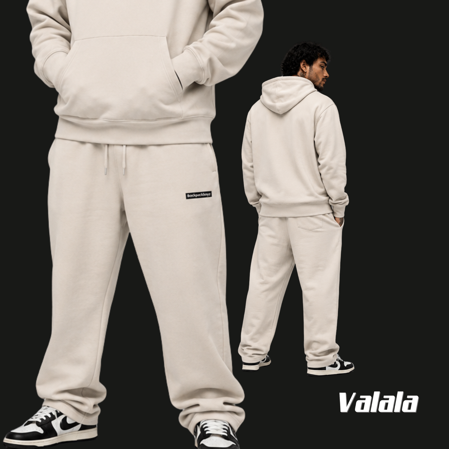 Pantalones deportivos Box Logo Core Bone de Backpack Boyz – Chándal oficial