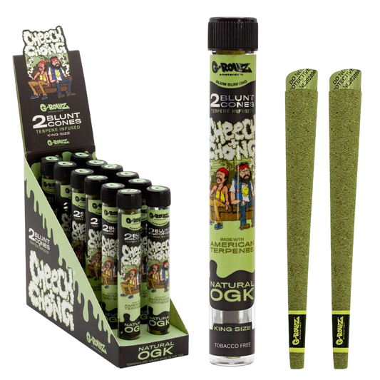 Cônes G-Rollz Cheech & Chong - Natural OGK (Infusés Terpènes)