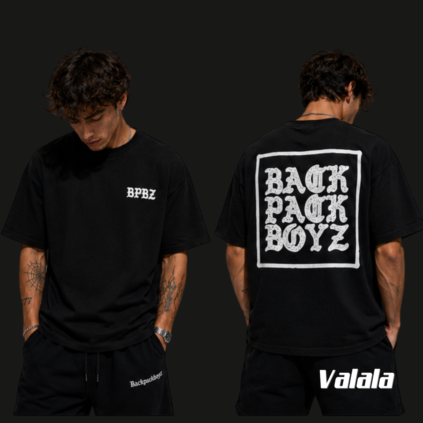 T-shirt Backpack Boyz Grunge Tee Noir – Merch Officiel