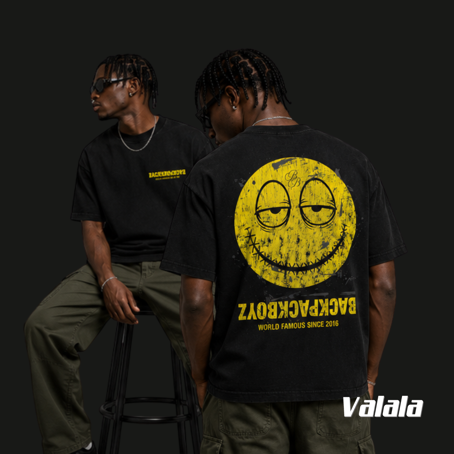 Camiseta Backpack Boyz Loaded Tee Negro/Amarillo – Merchandising Oficial
