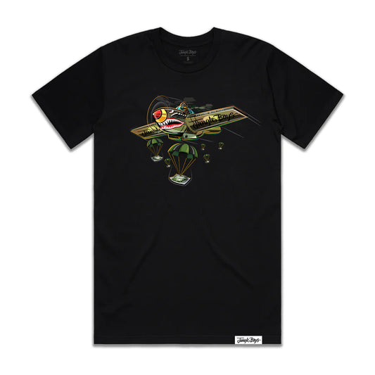 DROP PACKS TEE (BLACK)
