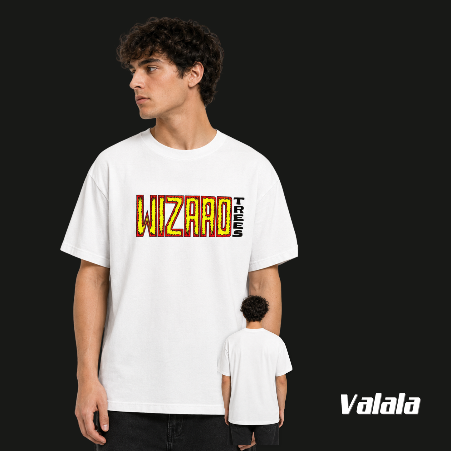 T-shirt Wizard Trees Static Tee Blanc – Merch Officiel
