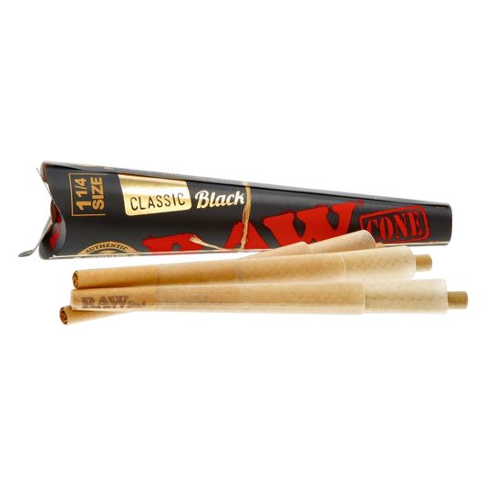 CONE RAW BLACK 8CM PAR 6
