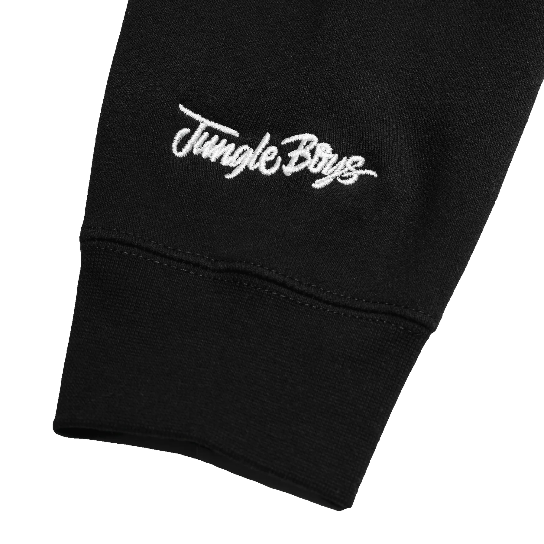 Détail du logo Phenohunt sur hoodie Jungle Boys noir