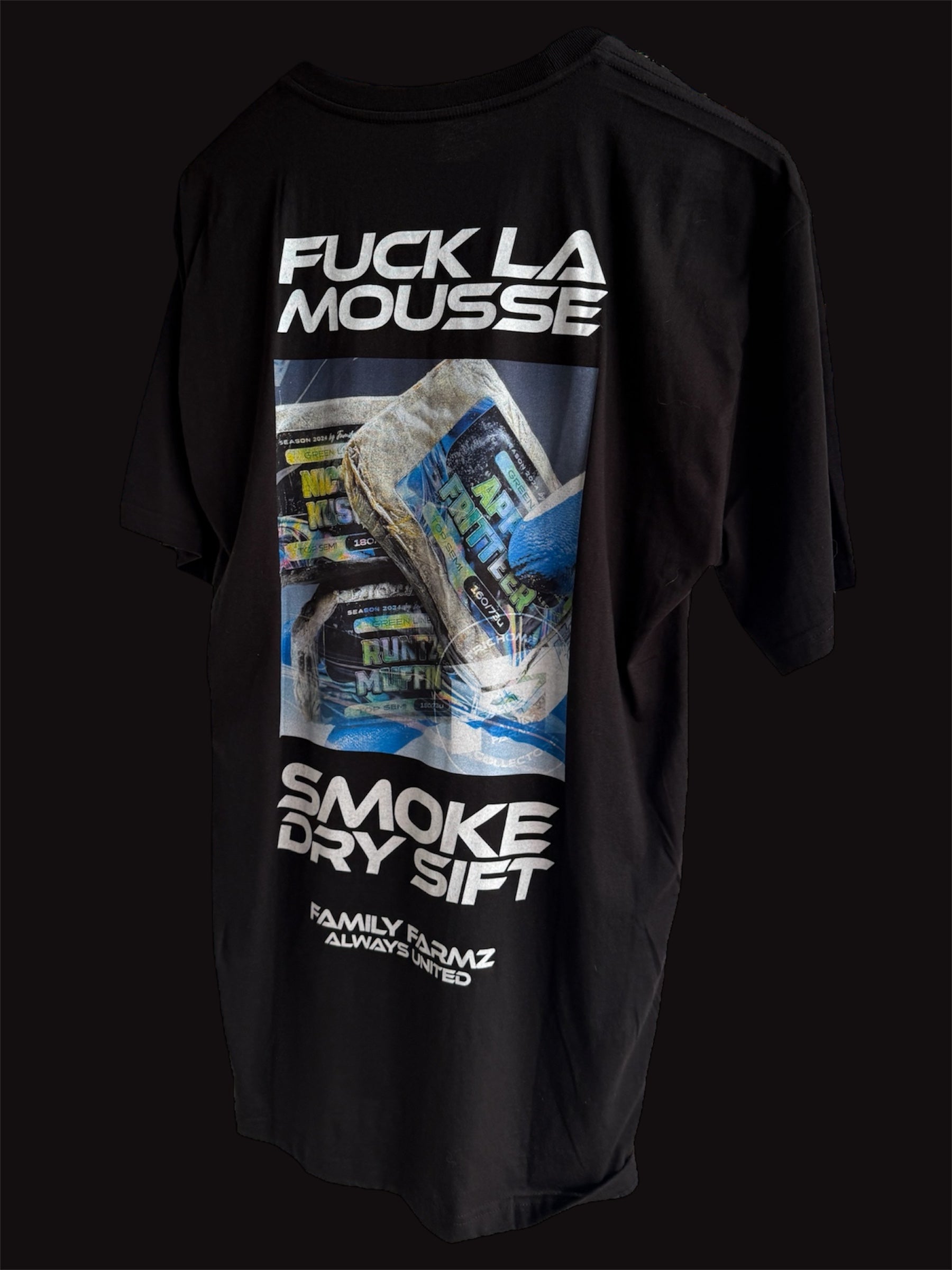 T-shirt Fuck La Mousse Noir – vue arrière