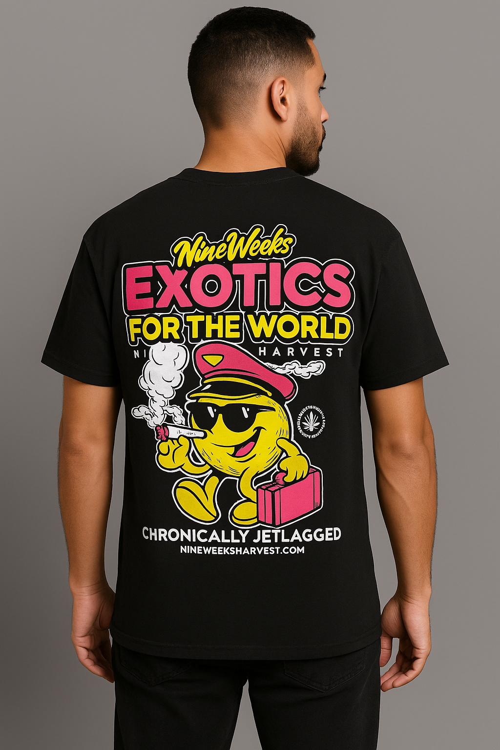 T-shirt Nine Weeks Noir – vue avant